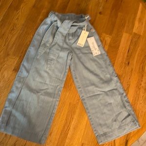 Wide leg girls pants